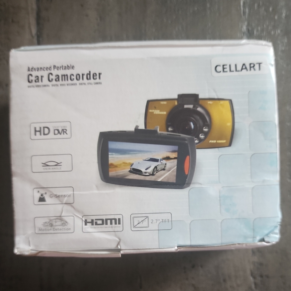 Advanced Portable Car Camcorder - Black and Yellow